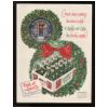 1953 7-Up Christmas Wreath Holiday Case Ad