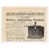 1905 Rapid Rotary Addressing Machine Print Ad