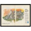 1974 Granite Mountains CA Earl Thollander Blue Cross Ad