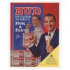 1967 Ed McMahon Photo Bud Budweiser Beer Pick a Pair Ad