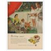 1949 US Brewers Assoc Tennis Douglass Crockwell art Ad