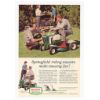 1960 Springfield Riding Mower Make Mowing Fun Ad