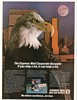 1985 Bald Eagle City Moon Photo USPS Express Mail Ad