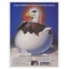 1985 New Hatched Eagle USPS Express Mail Newton art Ad
