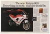 1988 Suzuki Katana 600 Motorcycle Double-Page Ad