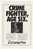 1988 Camp Fire Girl Crime Fighter Age Six Photo Ad