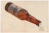 1965 Bud Budweiser Beer Huge Bottle Photo Double-Page Ad