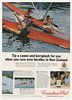 1967 Maori Canoe New Zealand Canadian Club Whisky Ad
