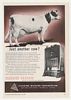 1950 Carnation Ormsby Butter King Cow Clearing Press Ad