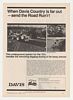 1972 Davis Road Run'r Trencher Backhoe Dozer Tractor Ad