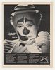 1972 Clown Smile Painted On Reach Out for Life Photo Ad