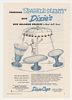 1955 Dixie Cups Melamine Holders Fountain Print Ad