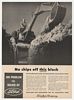 1959 Ford Backhoe Tractor Digs Trench Photo Ad