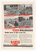 1950 Baker Bulldozer Construction Backfill Garbage Ad
