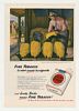 1947 Lucky Strike Grading Tobacco Leaf Joseph Hirsch Ad