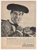 1961 Bullfighter Jerry Lewis Consolidated Paper Photo Ad