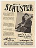 1948 Cellist Joseph Schuster Photo Booking Print Ad