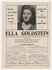 1948 Pianist Ella Goldstein Photo Booking Print Ad