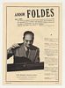 1948 Pianist Andor Foldes Photo Booking Print Ad