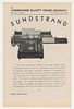 1942 Underwood Sundstrand Municipal Accounting Machine Ad