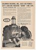 1953 Columbia Records Labeling Machine Bellows Air Ad