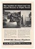 1950 Etnyre Street Flusher Fire Truck Print Ad