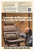 1984 GM Bucket Seat Leonardo da Vinci Idea Print Ad