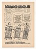 1952 Rockwood Chocolate Rocklets Bits Wafers Trade Ad