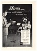 1957 Martin Band Instrument Piccolo Trumpet Bass Horn Ad