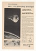 1960 Bell Telephone Project Mercury Space Capsule Ad