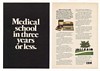 1973 Three Year Medical School IBM Computer 2-Page Ad