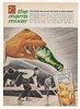 1963 7-Up The Man's Mixer Whiskey Highball Bowling Ad