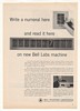 1958 Bell Telephone Labs Number Reader Machine Print Ad