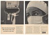 1964 IBM Computer Find Rare Blood NY Hospitals 2-Page Ad