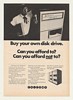 1973 CalComp Buy Your Own Computer Disk Drive Print Ad