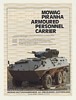 1986 Mowag Piranha Armoured Personnel Carrier Photo Ad
