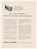 1958 Royal McBee LGP-30 Computer Benefits Print Ad