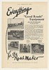 1925 Good Roads Grader Steam Roller Road Equipment Ad