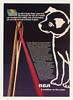 1980 RCA Solid State Laser Through Eye of Needle Ad