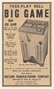 1940 Watling Free-Play Bell Big Game Print Ad