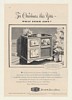 1947 Du Mont Plymouth TV Radio Phono Christmas Print Ad