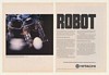 1984 Hitachi Visual-Tactile Robot Handle Egg 2-Page Ad