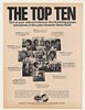 1970 Schaefer Beer Talent Hunt Top 10 Musicians Ad