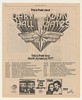1977 Daryl Hall John Oates North America Tour Print Ad
