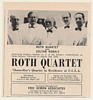 1966 Roth Quartet with Zoltan Kodaly Photo Booking Print Ad