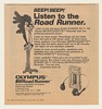 1983 Olympus Road Runner SR-11 Recorder Print Ad