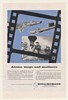 1961 Kollmorgen Optical Equipment Atoms Maps Matinees Print Ad