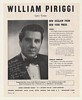 1957 Lyric Tenor William Piriggi Photo Opera Booking Ad