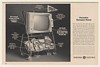 1964 GE General Electric Century TV Portable Rumpus Room Print Ad