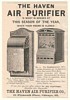 1892 The Haven Air Purifier No. 3 No. 5 Styles Print Ad